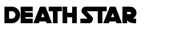 Death Star font preview